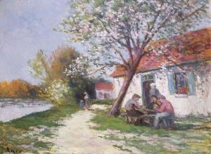 Rolleboise, Le Dejeuner En Plein Air by Maximilien Luce