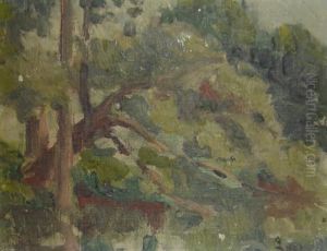 Arbres Sur La Rive by Maximilien Luce