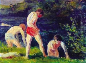 La Baignade, Circa 1925 by Maximilien Luce