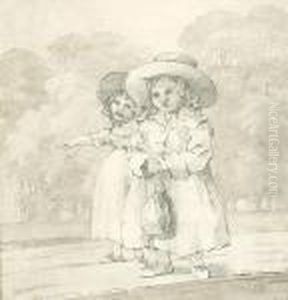 Two Small Girls by George Morland