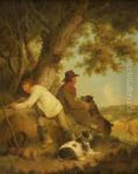 Shepherds With Their Dogs - view 1