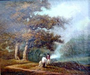 Landscape With Two Gentlemen Landscape With Two Gentlemen