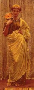 The Gilded Fan by Albert Joseph Moore
