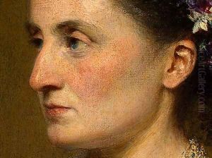 Duchess de Fitz-James [detail: 2] by Ignace Henri Jean Fantin-Latour