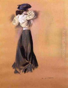 Woman in a Blue Hat by Alfred Henry Maurer