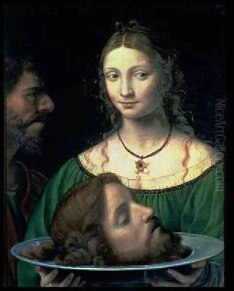 Salome with the Head of John the Baptist 1525-30 by Bernardino Luini