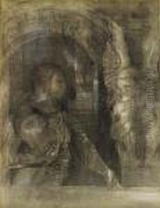 Le Chevalier Mystique (le Sphinx) by Odilon Redon