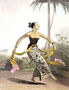 A Ronggeng or Dancing Girl by William Daniell RA