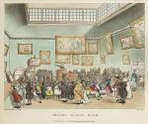 Christie's Auction Room by Thomas Rowlandson
