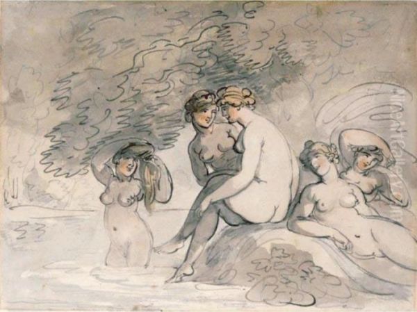 Bathing Nymphs - view 1