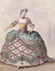 Costume for an Indian woman for the opera ballet Les Indes Galantes by Jean-Baptiste Martin