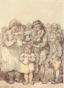 The Fiddler's Family by Thomas Rowlandson
