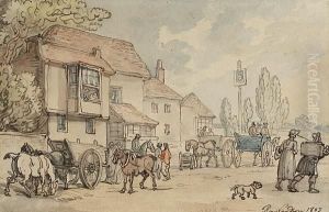 A Country Inn by Thomas Rowlandson