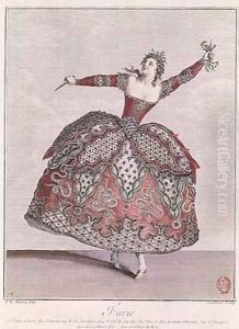 Costume design for a Fury in Hippolyte et Aricie