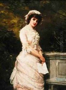 The Billet Doux 1882 by William Oliver