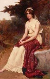 Young Girl Wearing a Yellow Dress by William Oliver