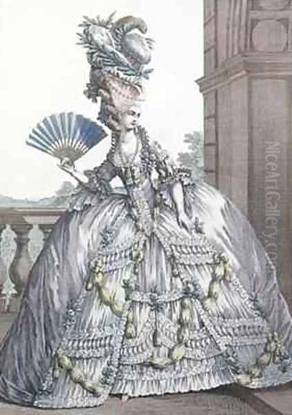 Woman wearing a stylish dress with her hair A la Victoire - view 1