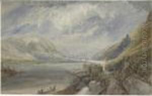 The Junction Of The Lahn And The Rhine by Joseph Mallord William Turner