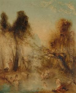 The Bathing Pool by Joseph Mallord William Turner