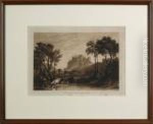 Landscape With Cows And Young Boy Playing Theflute by Joseph Mallord William Turner