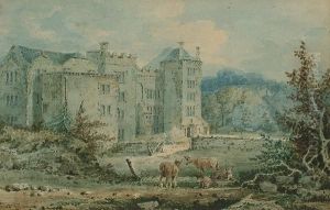 Cattle Before A Manor House by Joseph Mallord William Turner