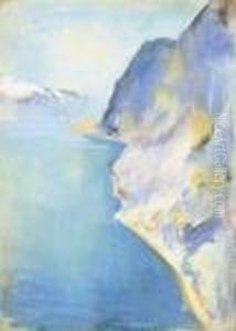 Abendstimmung Am See by Lesser Ury