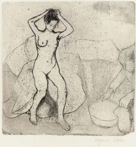 Louise Nue Sur Le Canape; And Grand-mere Et Enfant by Suzanne Valadon