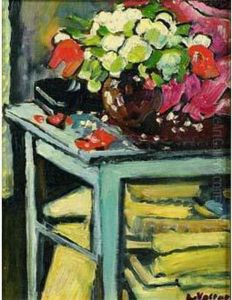 Bouquet De Fleurs Sur Un Entablement by Louis Valtat