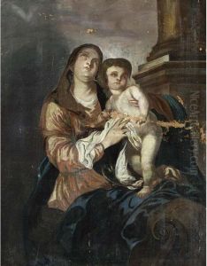 Madonna And Child by Sir Anthony Van Dyck