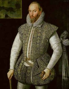 Portrait of Sir Walter Raleigh, 1598 by William