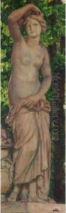 Statue Dans Le Parc by Theo van Rysselberghe