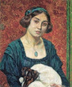 Elisabeth Van Rysselberghe Met Fox-terrier Elisabeth Van Rysselberghe Met Fox-terrier