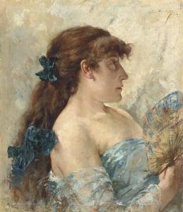 La Dame A L'eventail by Theo van Rysselberghe