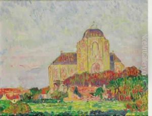 Eglise Dans Un Paysage.