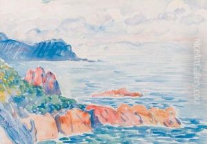 A Mediterranean Coastal Landscape by Theo van Rysselberghe