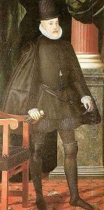 Philip II, Monastery of El Escorial by Juan Pantoja de la Cruz