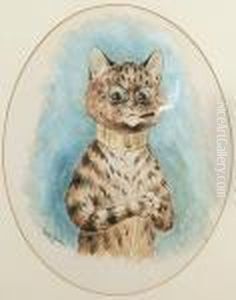 A Quick Puff by Louis Wain