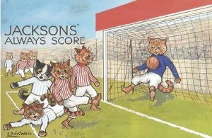 The Football Players by Louis Wain