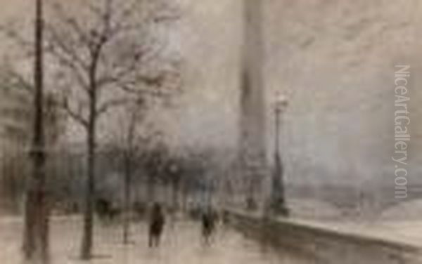 Cleopatra's Needle, Thames Embankment - view 1