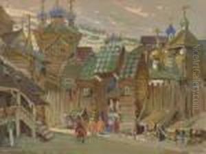 A Stage Design For Prince Igor by Constantin Alexandr. Westchiloff