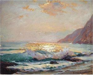 Two Seascapes: Morning And Night by Constantin Alexandr. Westchiloff