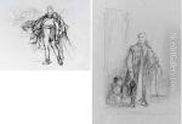 A Sketchbook Of Figure,
Landscape And Other Drawings, Includingstudies For 'the Entry Of George
Iv Into Holyrood House' (1830),the Portraits Of Queen Adelaide (1833)
And The Duke Of Wellington(1835), And 'nelson Sealing The Copenhagen
Despatch', A - view 1