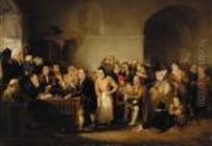 A Court Scene In Scotland by Sir David Wilkie