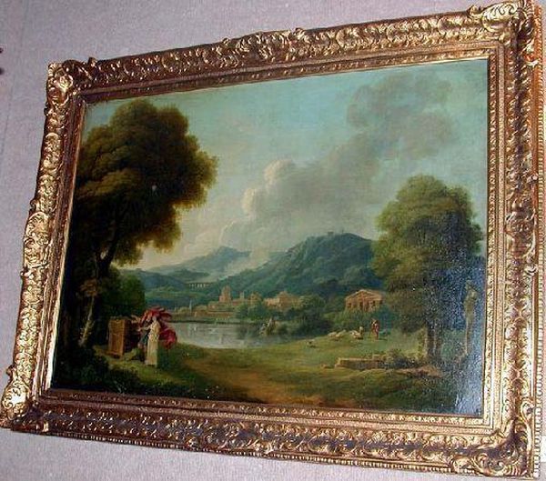 An Extensive Classical Landscape With Figures - view 1