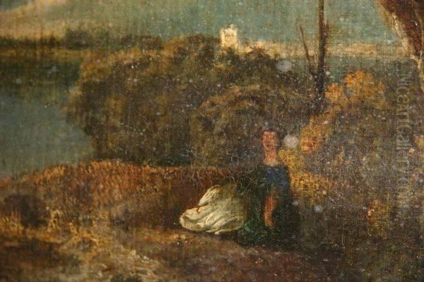 Landscape View Of The White Monk With Figure - view 1