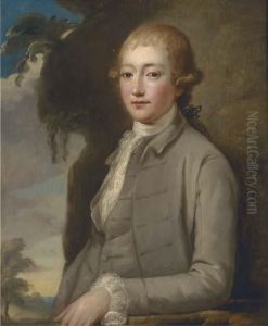 Portrait Of Edmund Townley by Josepf Wright Of Derby