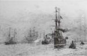H.m.s. Natal Leaving Portsmouth Harbour