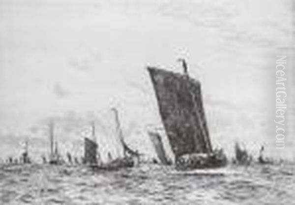The Boulogne Fishing Fleet - view 1