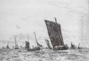 The Boulogne Fishing Fleet by William Lionel Wyllie