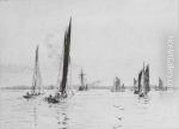 Yachts Racing In Light Airs - view 1